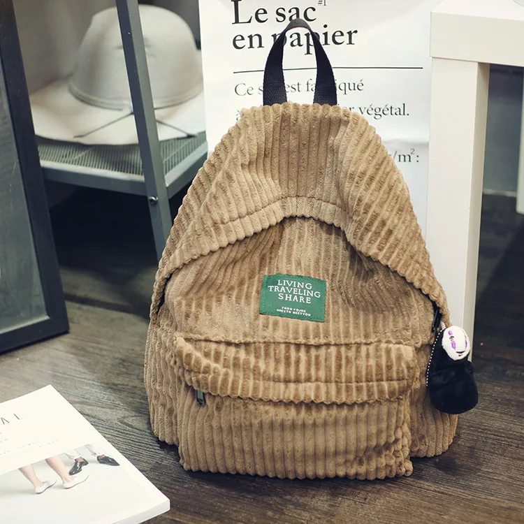 Женский школьный рюкзак WEIXIER вельветовый для подростков LW-02 2019 | Багаж и сумки