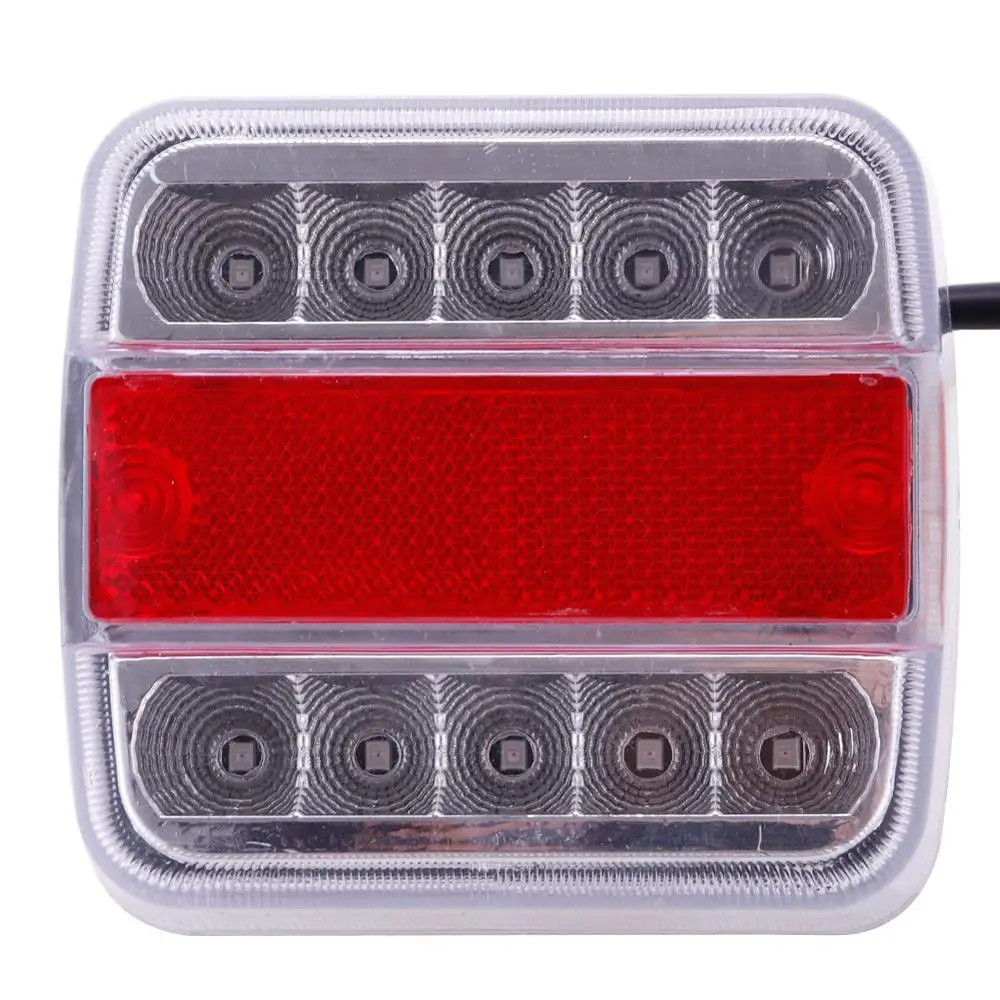 

Marker Truck Waterproof Signal Rear Side Marker Reflector License Light 2Pcs LED Submersible Trailer Rear Tail Lights Kit Boat