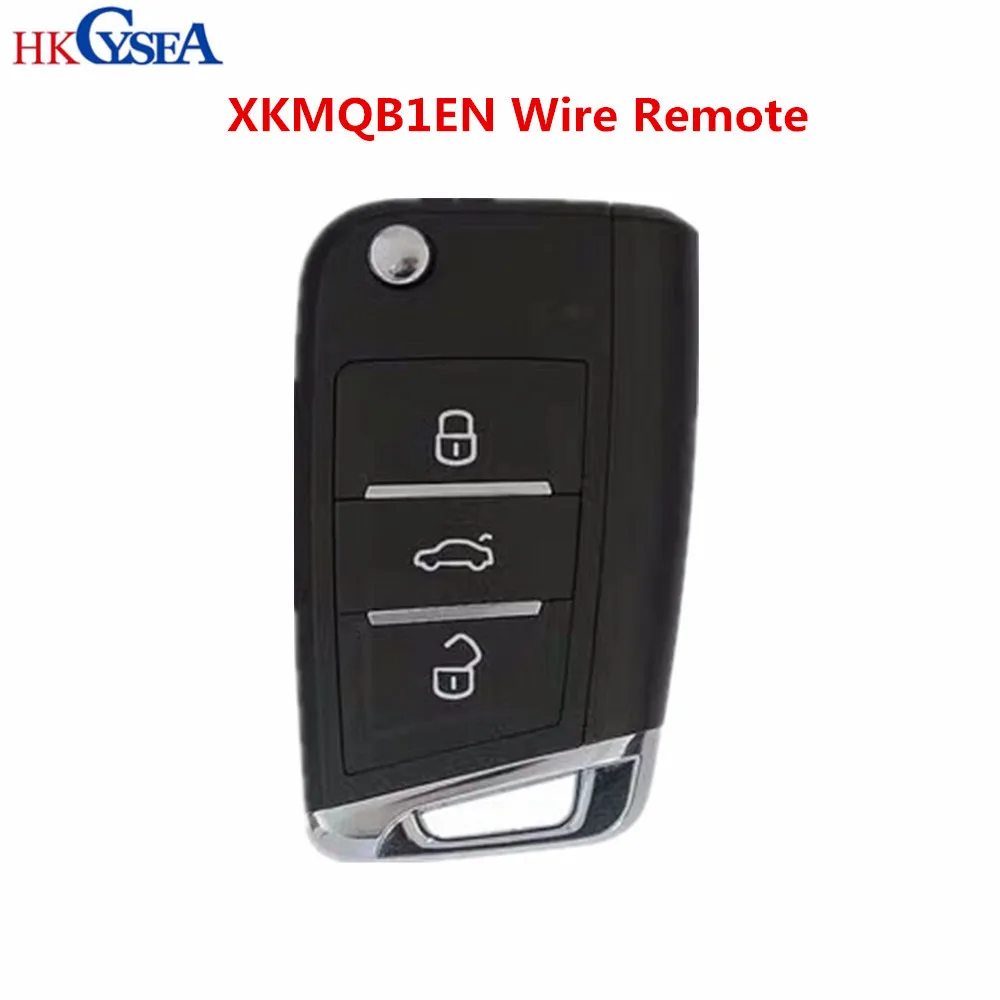 Wire remote XKMQB1EN 5 шт. Xhorse 3 кнопки ключ английская версия VVDI2 программист Универсальный провод дистанционный ключ автомобиля для VVDI ключ инструмент - Цвет: Wire remote XKMQB1EN