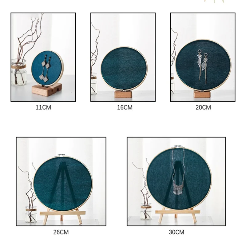 Витрина для хранения Бамбуковая шелковая круглая нордические украшения | Дом и