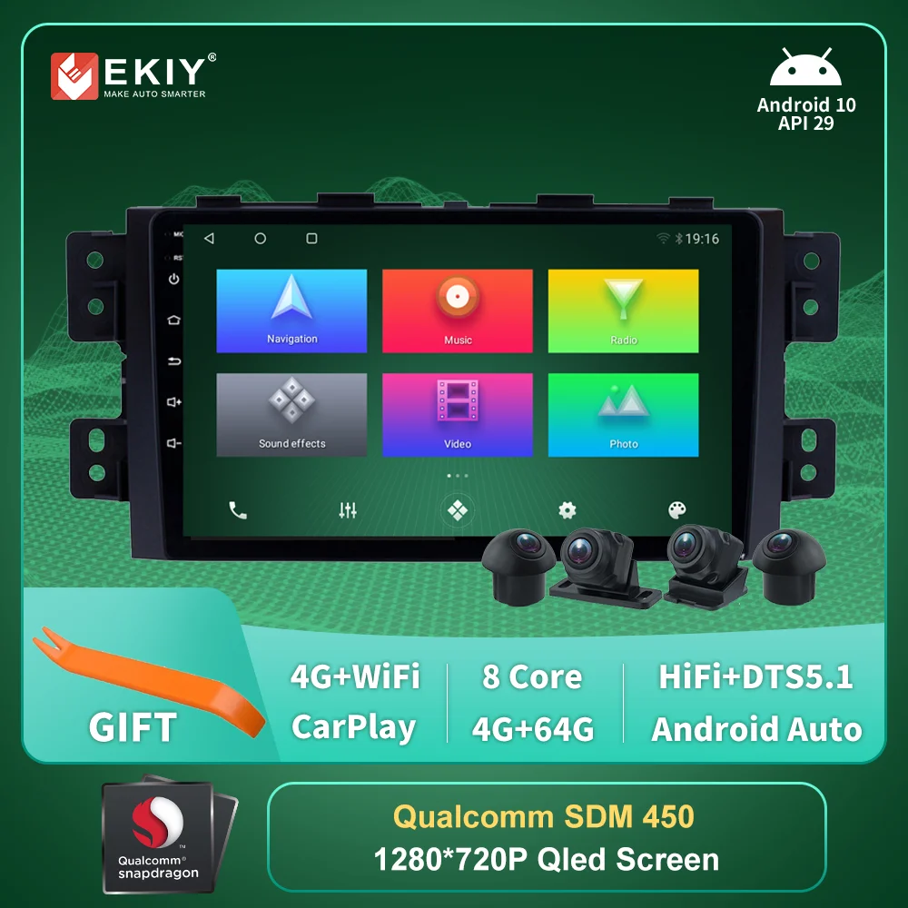 Автомагнитола для Kia Borrego mohas 2008 2012 мультимедийный плеер стерео Hifi HMDI Carplay чип Qualcomm
