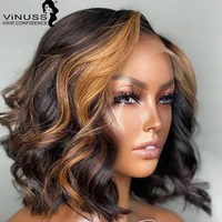 ombre 1b27 bob lace front wigs honey blonde highlight 13x4 short bob lace front human hair wigs pre plucked brazilian remy hair