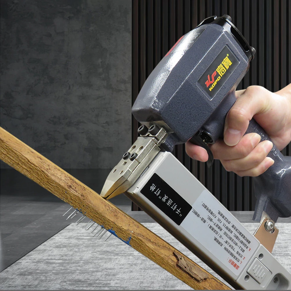 

Woodworking Furniture Air Stapler Wood Frame Sofa Brad Pneumatic Nailer 1000 Nail Capacity Wardrobe Tool Accessory