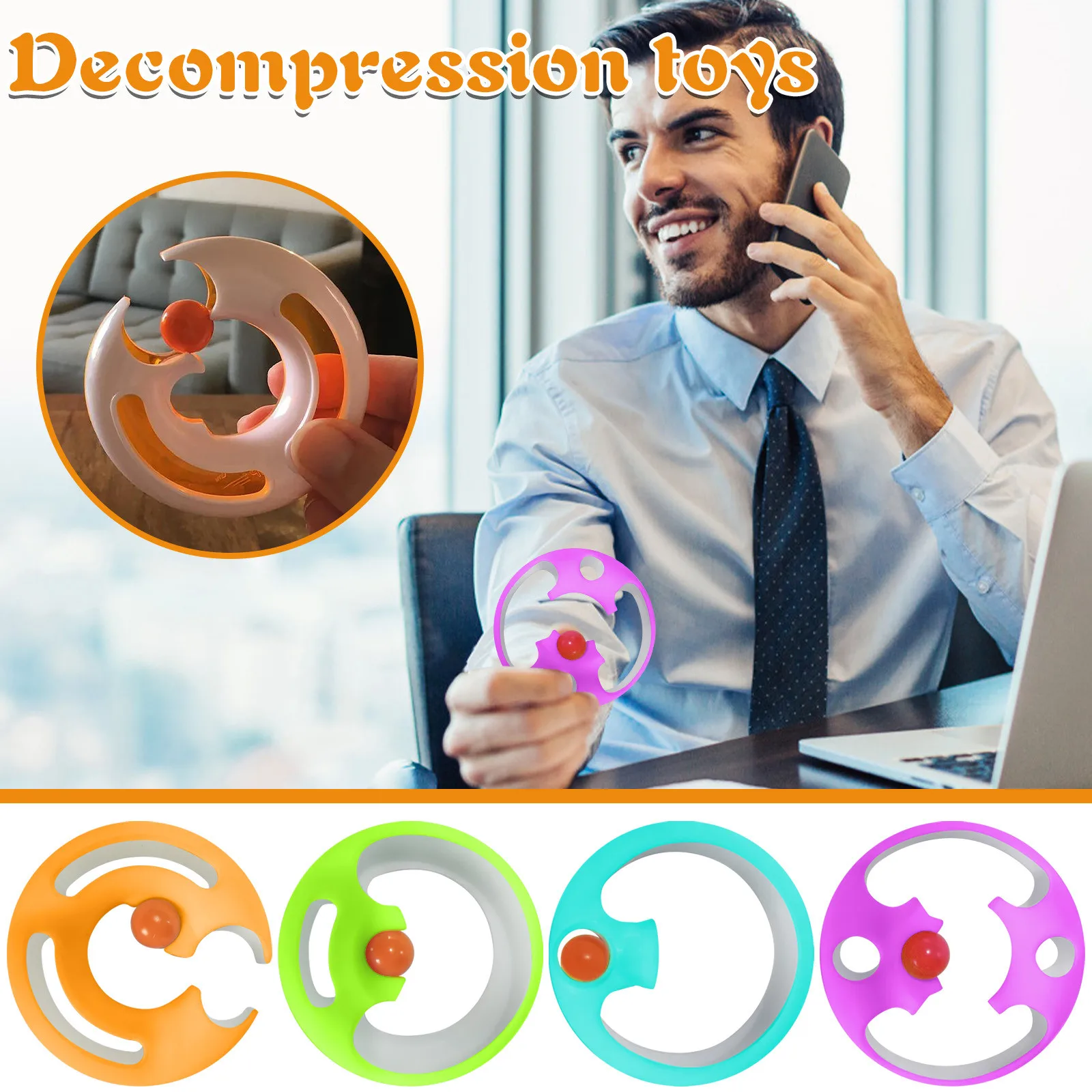 Новинка игрушки антистресс удобный Спиннер для снятия стресса игрушка кольцо