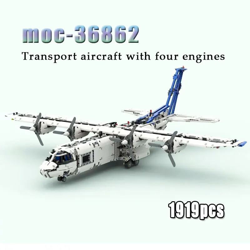 

moc-36862 military children transport aircraft building blocks Moc building blocks military helicopter parts kit