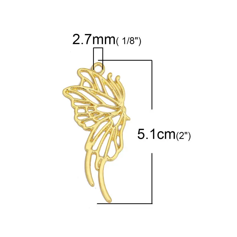 2 шт цинкового сплава открытый задний ободок Подвески Смола рамка золото &