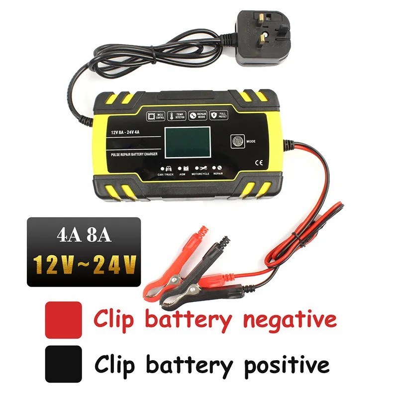 Полностью автоматическое зарядное устройство для автомобильного аккумулятора с