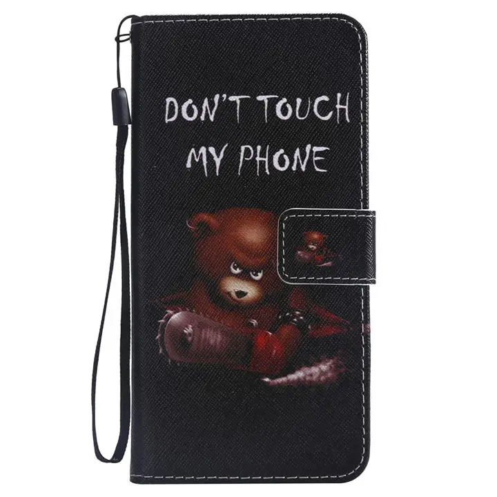 Bear Флип кожаный чехол для Funda huawei mate 20X10 Pro P Smart Plus Nova 3 3i Enjoy 7S 9Plus P8 P9 Lite чехол-кошелек P06F - Цвет: Bear