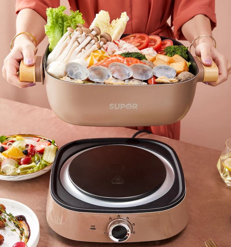 

Электрический горшок для горячего приготовления, 220 В, 5 л, 1500 Вт