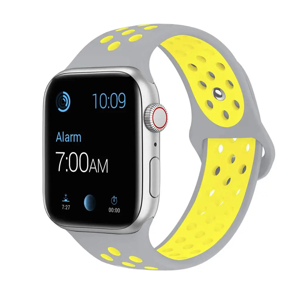 27 Ремешок для Apple Watch 4, 3, 2, 1, 42 мм, 38 мм, 40 мм, 44 мм, браслет, силиконовый ремешок для iwatch sports series 4, 3, 2 и 1 - Цвет ремешка: 27