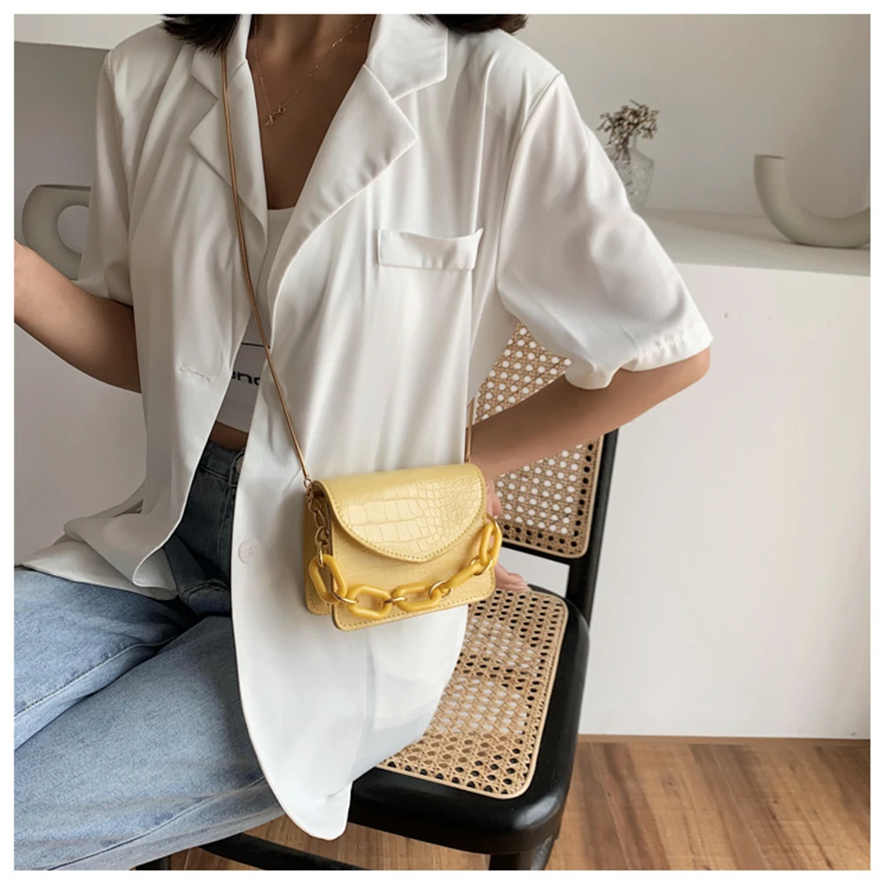 

Lady Crossbody Bag Fashion Luxury Handbags Women Bags Designe Patchwork Women Bag PU Chain Alligator Shoulder Bolsa Feminina