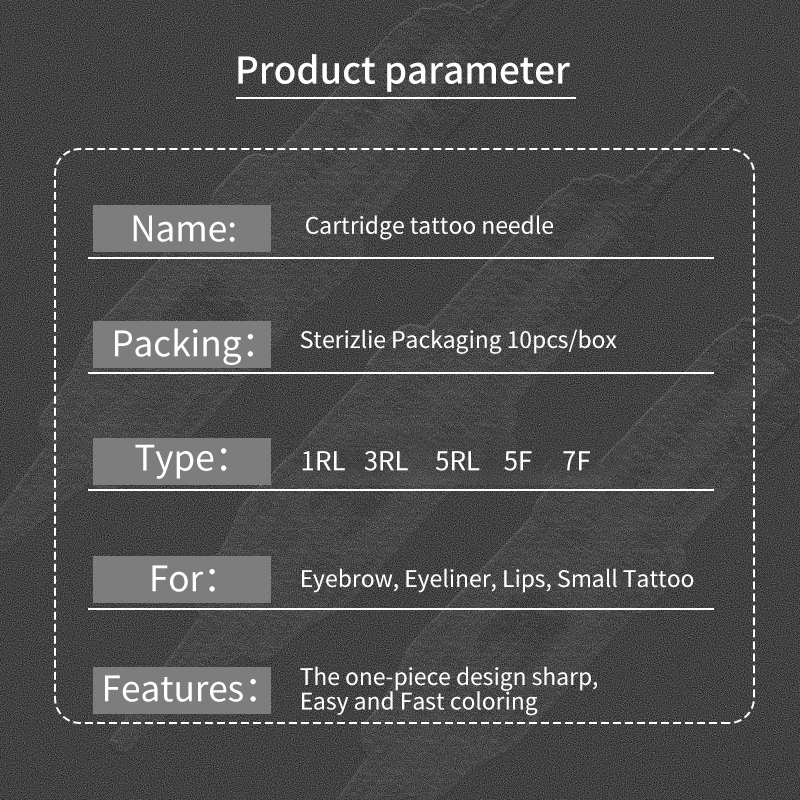 Игольный Легкое нажатие картридж иглы микроблейдинг бровей 1R 3R 5R 5F 7F