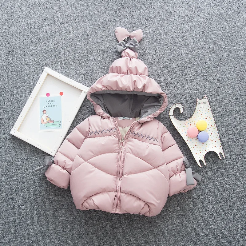 Фото Новинка зимняя куртка для новорожденных девочек детские теплые пальто верхняя