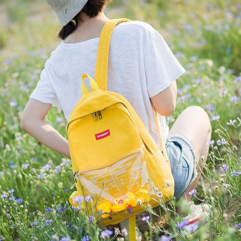 Милый прозрачный водонепроницаемый рюкзак прозрачные студенческие рюкзаки для