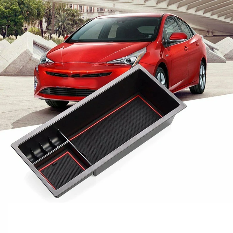 

NEW-Car Center Console Armrest Storage Box Organizer Tray for Toyota Prius 2016-2019
