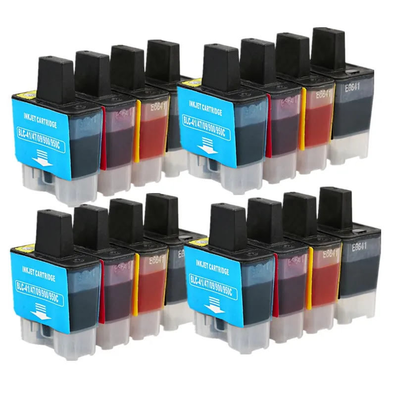 4SET 16PCS LC-09 LC-41 LC-47 LC-900 LC-950 чернильные картриджи MFC-3240C MFC-3340CN MFC-5440CN MFC-5840CN струйный принтер - Цвет: 4SET 16PCS