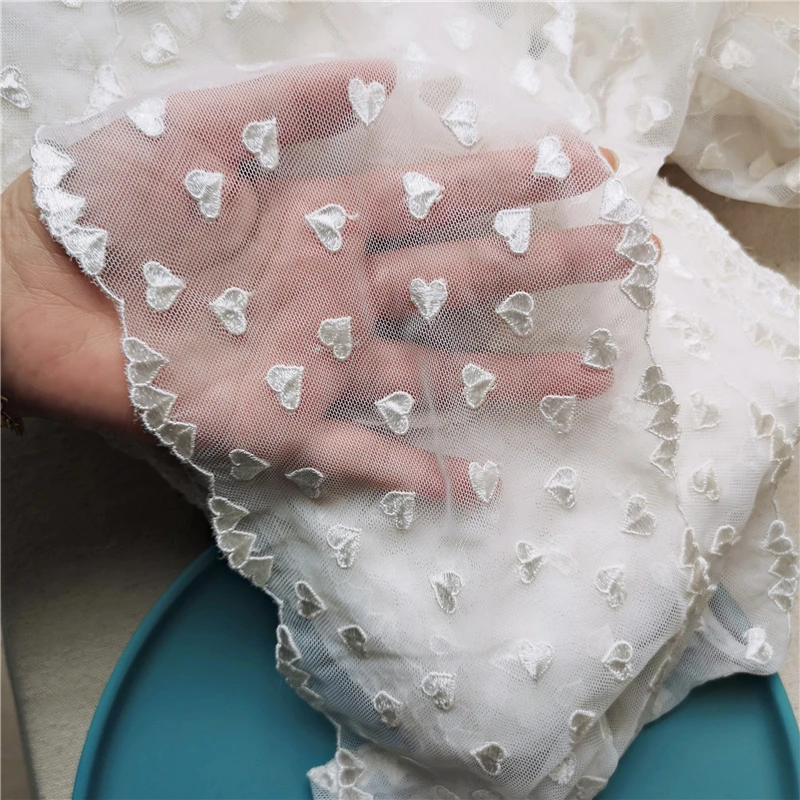 

13 cm white love soft mesh embroidery wedding dress Lolita lace Accessories