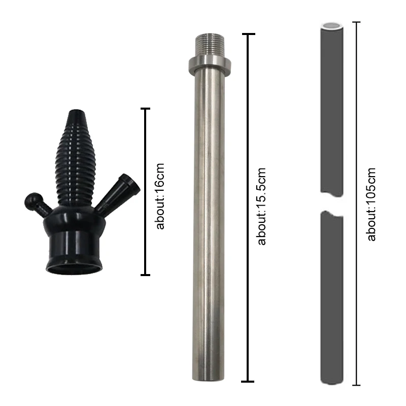 1 шт. под давлением алюминиевых кальян наргиле ствол кальяна комплект для бутылки