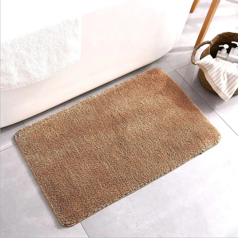 

60*90cm Short-staple Fiber Door Mats Bathroom Mats Toilet Cushion Rug For The Bathroom Household Carpets Kitchen Foot Pads