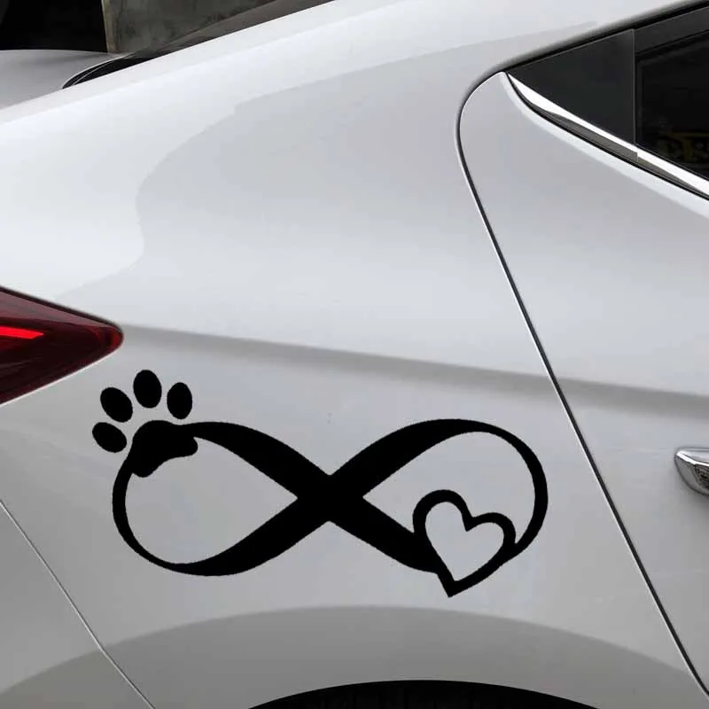 YJZT x 9 см Виниловая наклейка для домашних животных с надписью Love и I Heart Dogs Best Friend