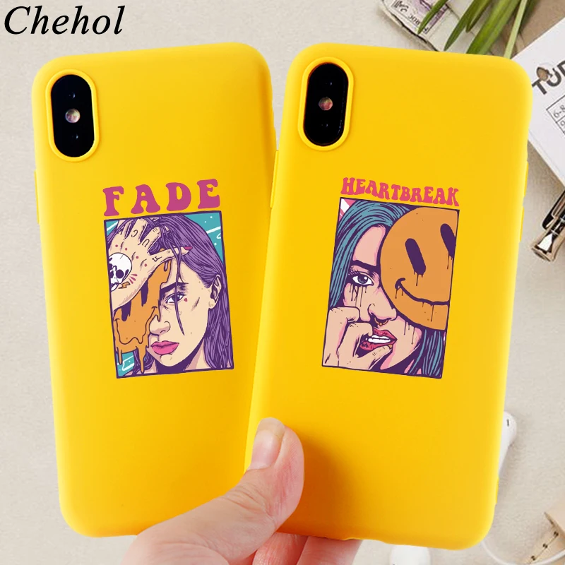 Модные чехлы для телефонов с принтом девочек iPhone 11 Pro 8 7 6s Plus X XS MAX XR мягкие
