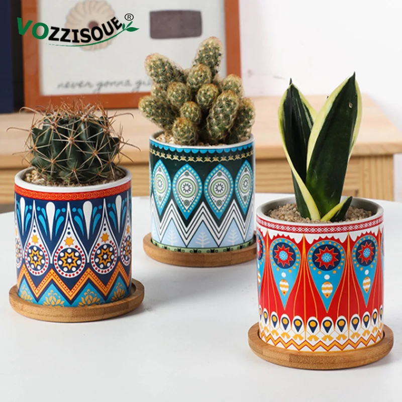 Горшочек для растений керамический горшок бонсай в скандинавском стиле