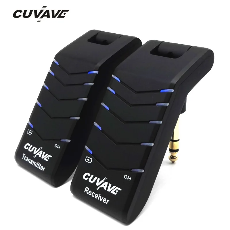 

CUVAVE Electric Guitar Wireless System Transmitter Receiver Wireless System for Bass Guitar Electric Ukulele Violin Cello