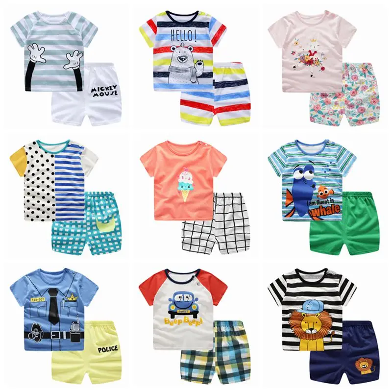 2019 летняя одежда для девочек новорожденных розовая детей от 6 до 24 месяцев | Мать и