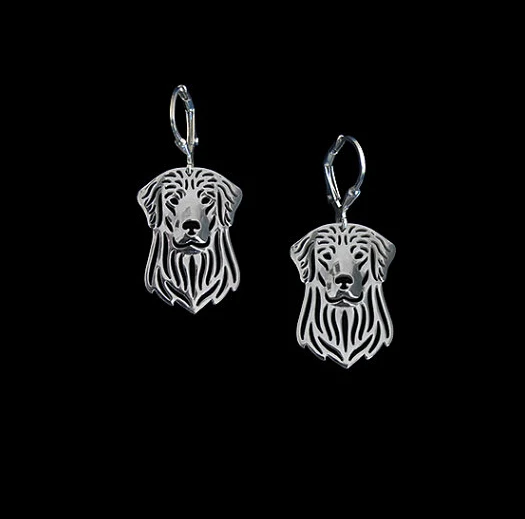 G. SKY оптовая продажа ручная работа мультфильм золотой ретривер серьги ювелирное