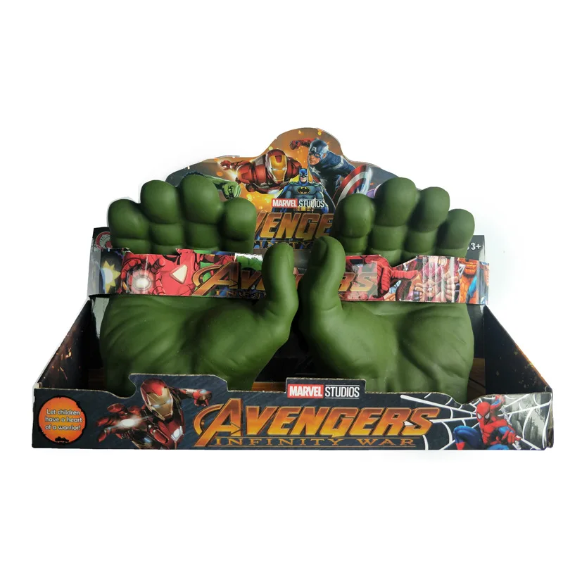 Guantes de Hulk de Los Vengadores de Disney, figuras de Hulk, pu&ntilde;os de Hulk, guantes de Cosplay de Spiderman, leyendas, modelo de agarre Gamma, juguete, regalos de A&ntilde;o Nuevo-1
