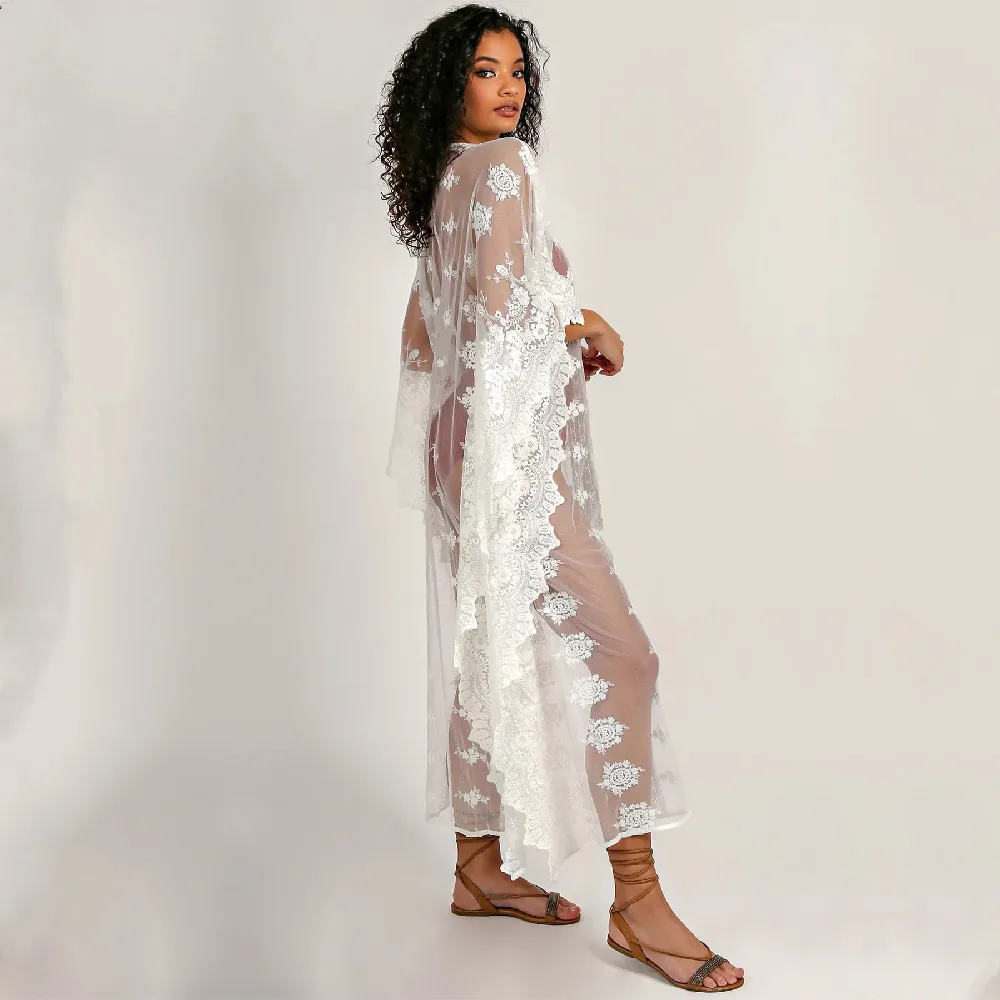 2021 кружевная Пляжная накидка парео пляжная одежда для плавания парео-туники