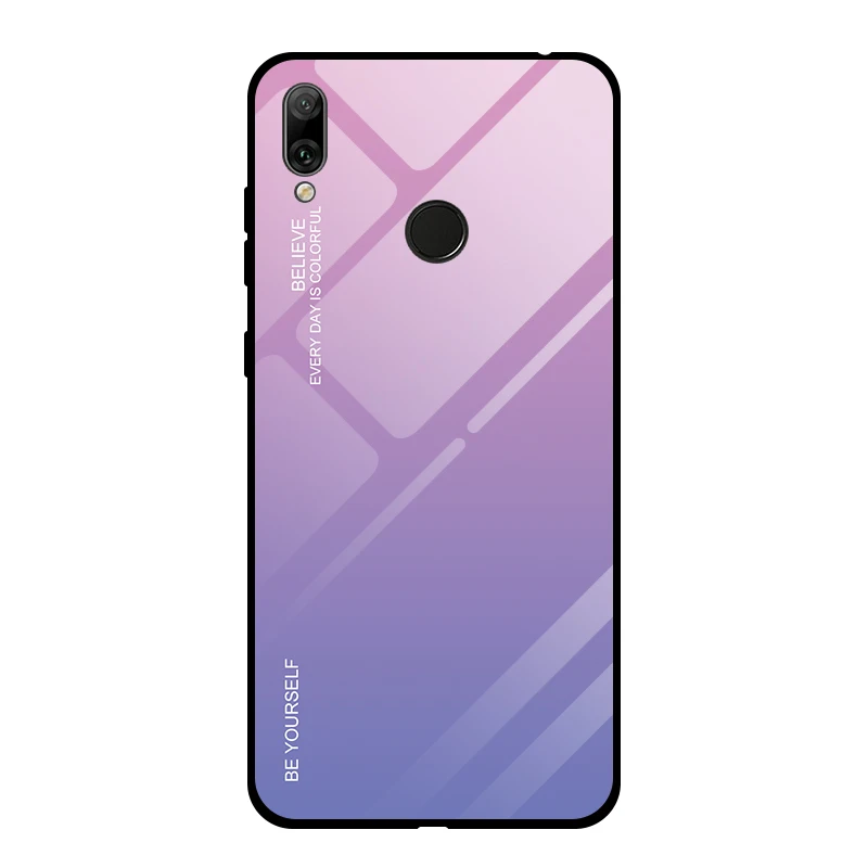 02 Роскошный чехол для телефона из закаленного стекла для huawei Y9 Y7 Y5 Y6 Prime Y7 Y6 Y5 Prime защитный чехол для задней крышки - Цвет: 02
