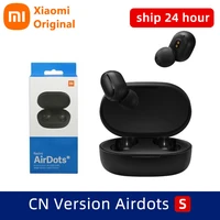 xiaomi redmi airdots s wireless headphones 5 0 bluetooth control mi air 2 with microphone noise reduction real game headphones