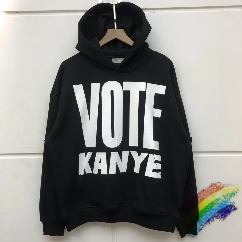 

2021fw тяжелая ткань голоса толстовки Kanye Для мужчин Для женщин Для мужчин высшего качества хип-хоп пуловер с капюшоном