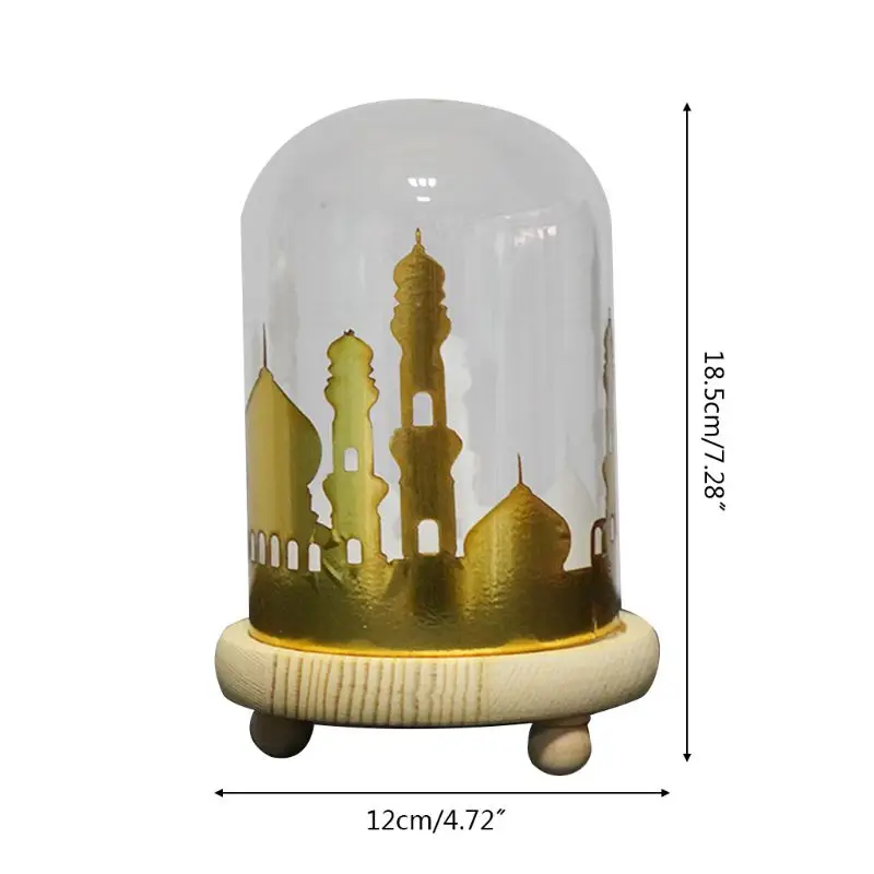 

Creative EID Mubarak LED Night Light Ramadan Table Desk Lamp Muslim Party Decor