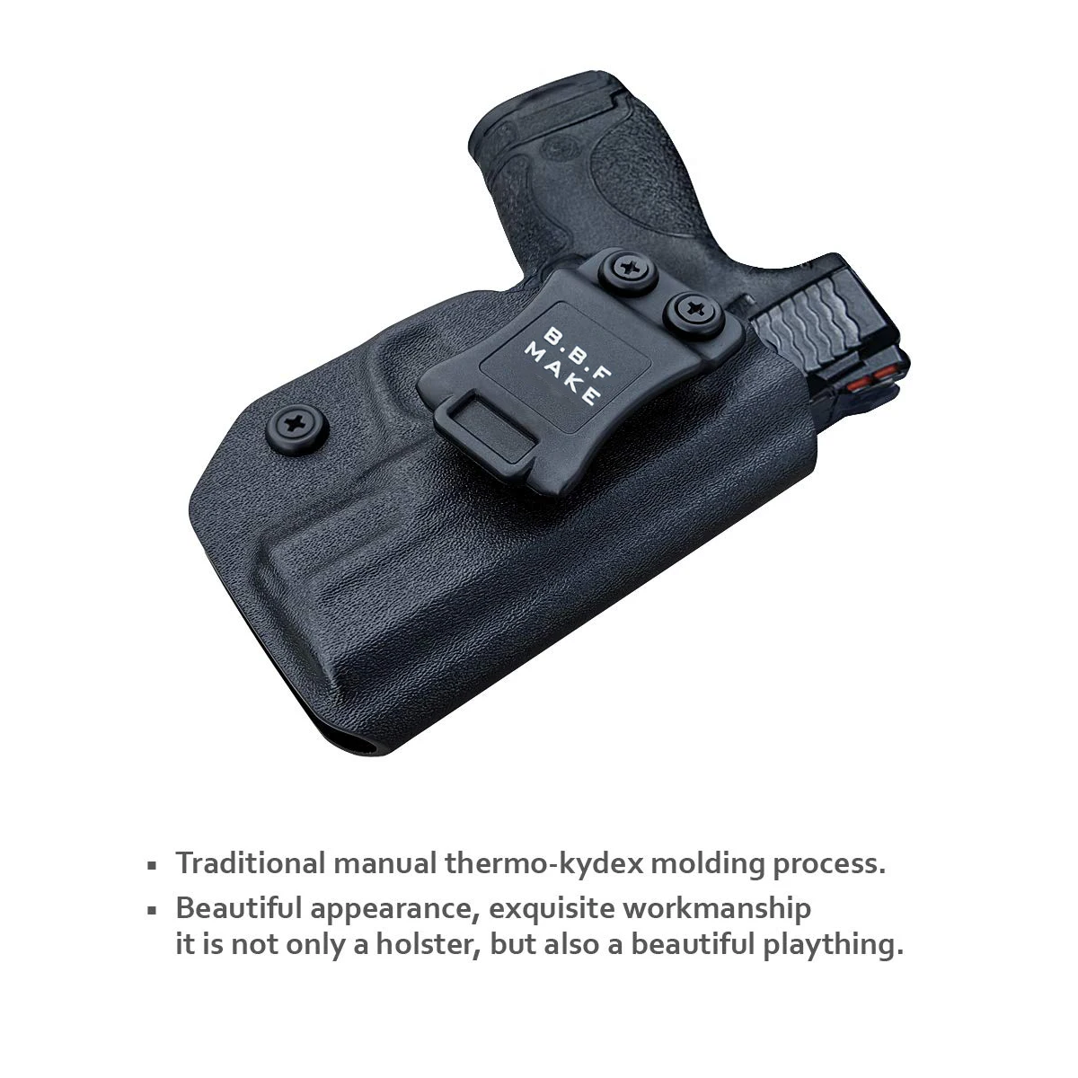 Фото B.B.F Make IWB KYDEX чехол на заказ подходит для: M & P Shield 9 мм/.40 s & w чехол для пистолета Внутри Скрытого Ношения чехол для пистолета №5