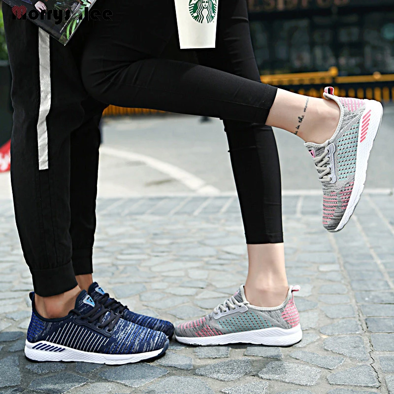 2022 Spring New Men Shoes Lace-up Men Casual Shoes  Light Comfortable Breathable Couple Walking Sneakers Light  Fashion Sneakers