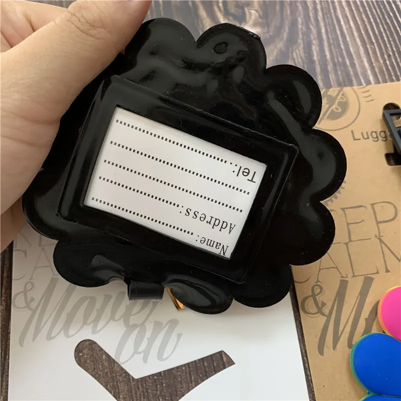 Подсолнухи версии Q бирка для багажа подвески из ПВХ портативная путешествий