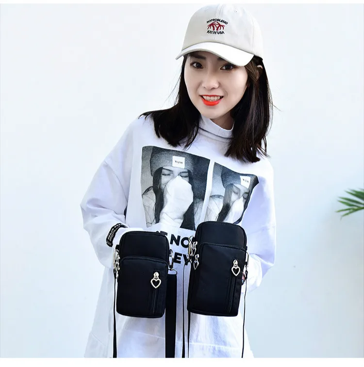 2019 Мини Наплечная Сумка для мобильного телефона на молнии чехол девушек кошелек