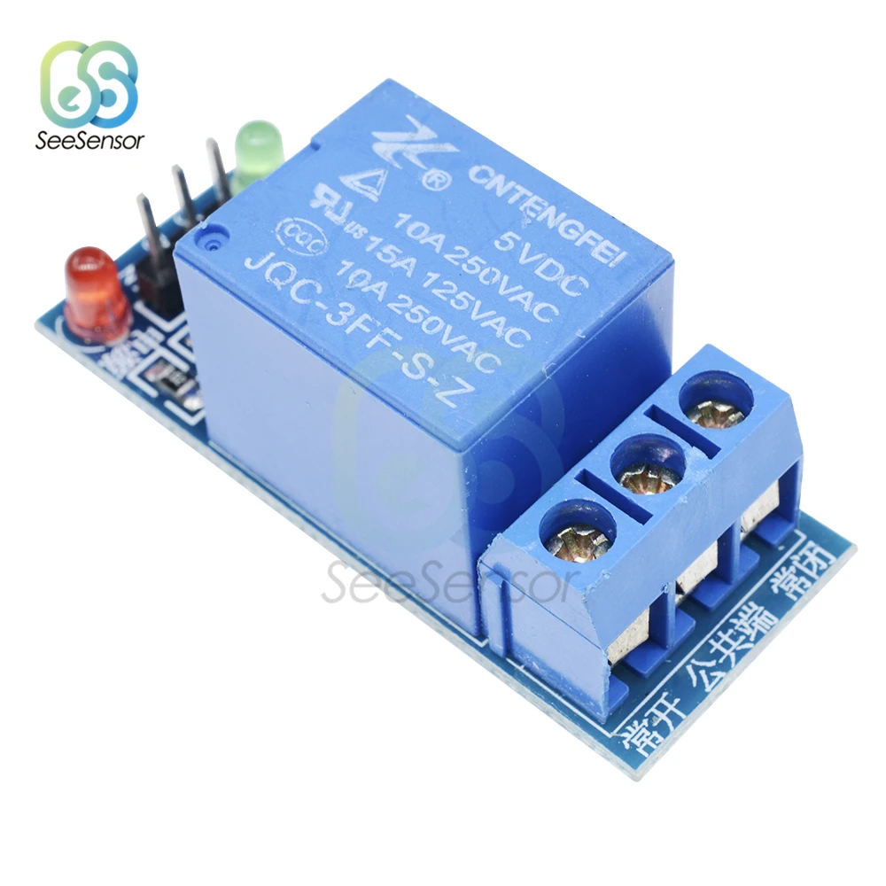 Одноканальный релейный модуль 5 В низкоуровневая/высокоуровневая интерфейсная