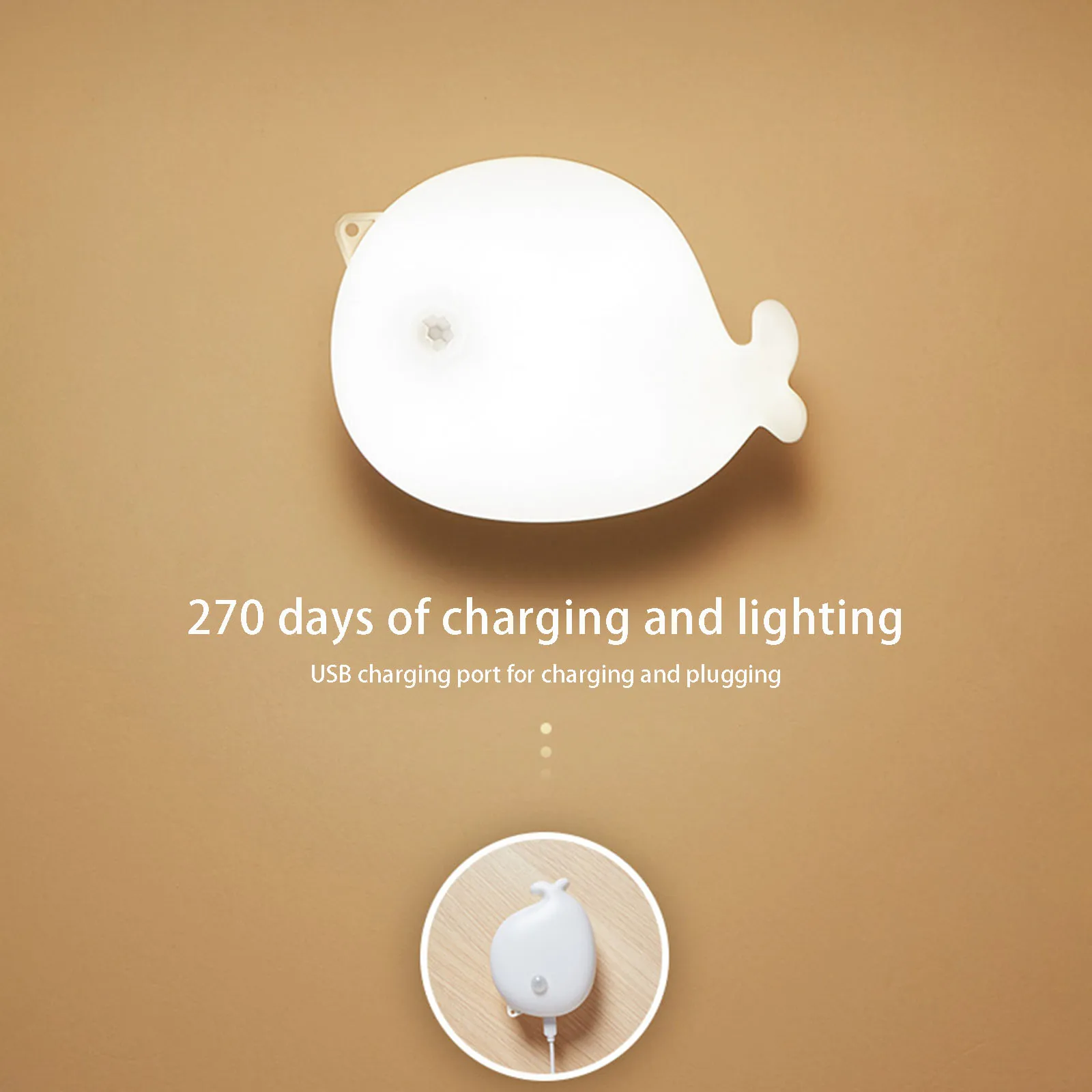 Ночной светильник в спальню светодиодный настенный с датчиком движения милый