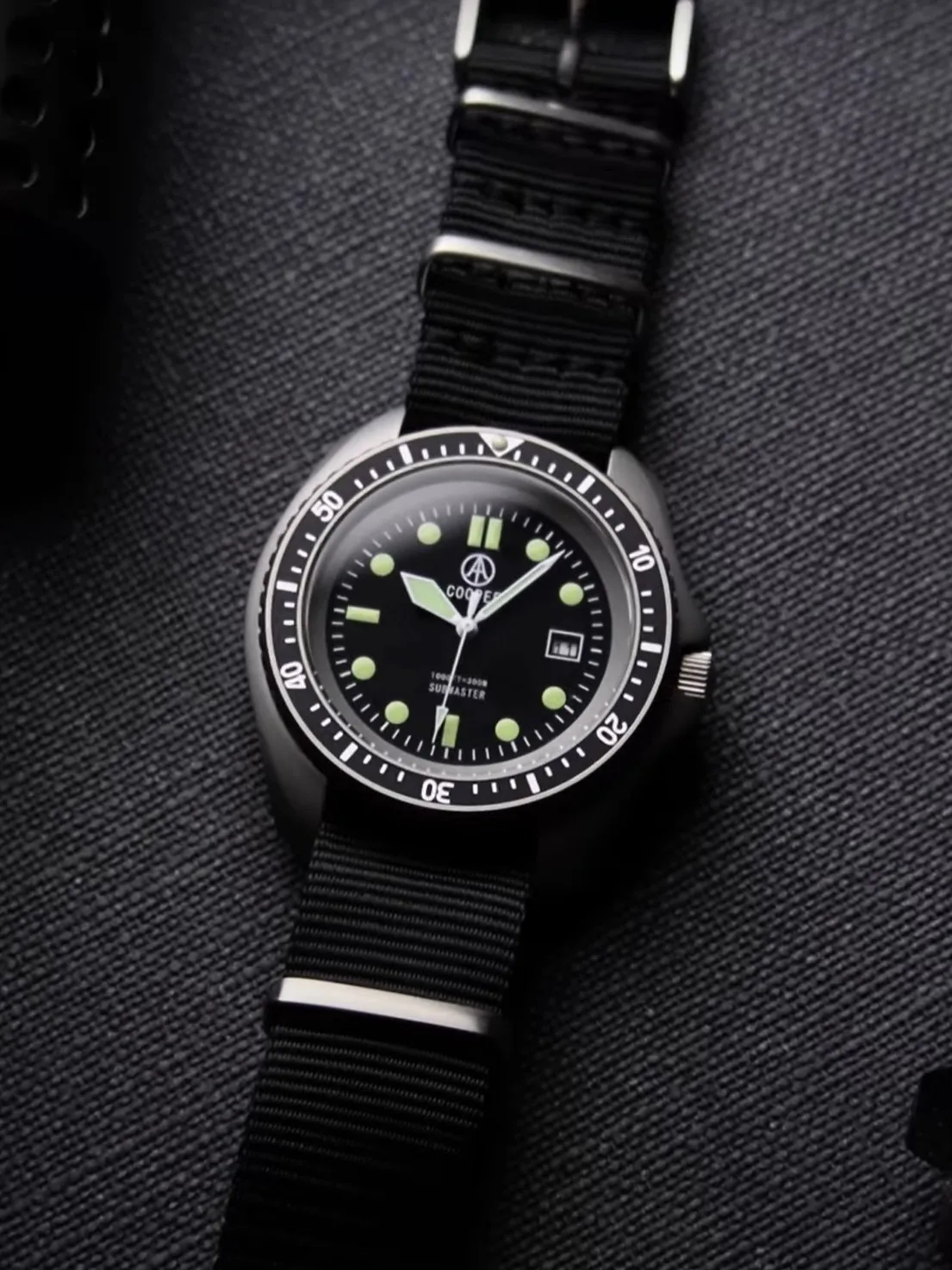 Заводские оригинальные 42 мм медные часы Submaster SAS SBS военные 300 м мужские для