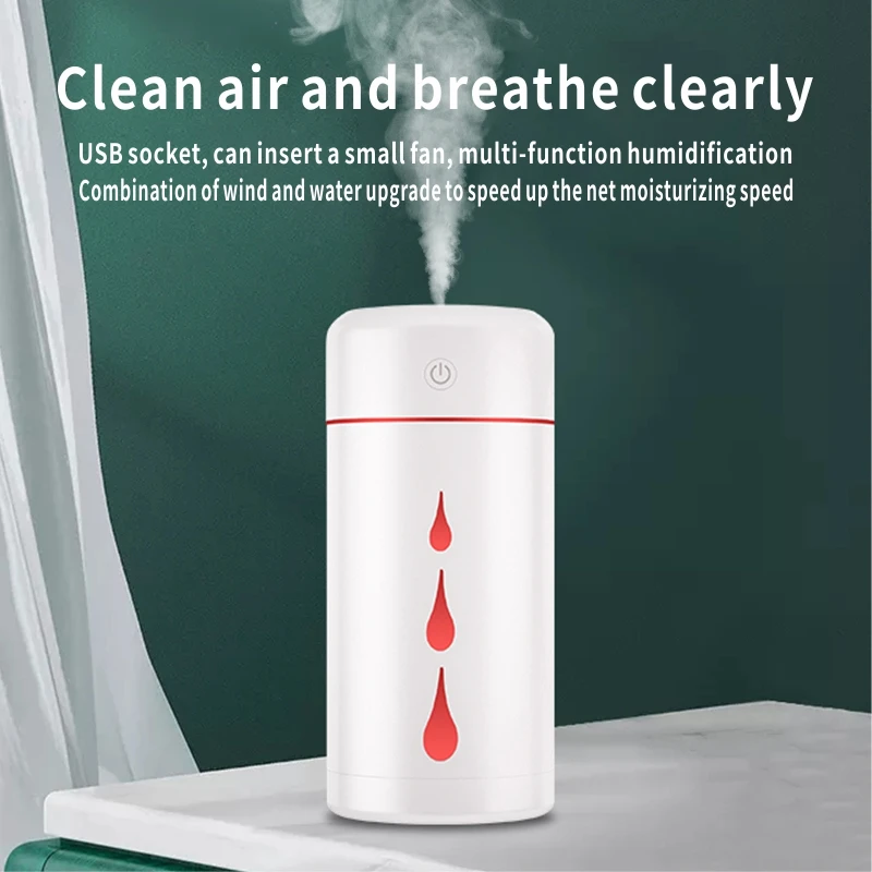 

Air Humidifier 285mL LED Star Light Top Fill Cool Mist Ultrasonic Humidifier Essential Oil Diffuser for home office baby room ca