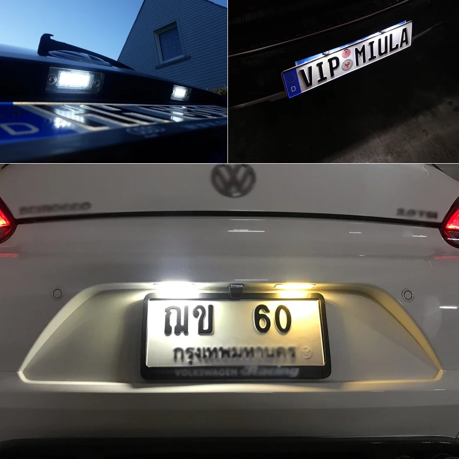 Светодиодные CANBUS безошибочные лампы для номерного знака Porsche Cayenne 02-10(OEM #:95563162002