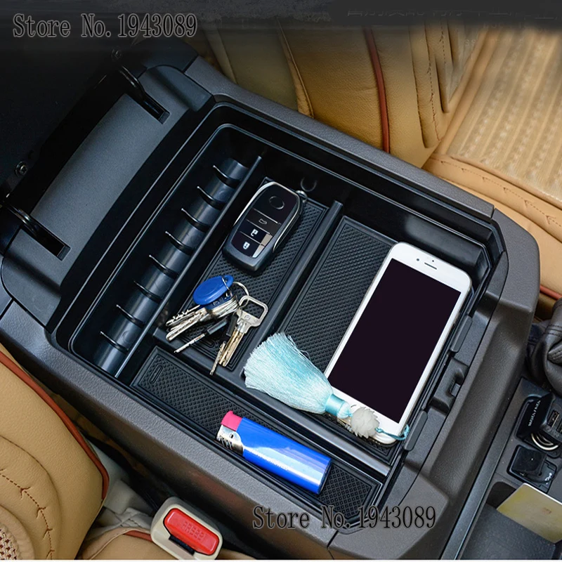2003 2017 2019 салона автомобиля Нескользящая укладка Tidying коробка для Toyota Land Cruiser Prado FJ