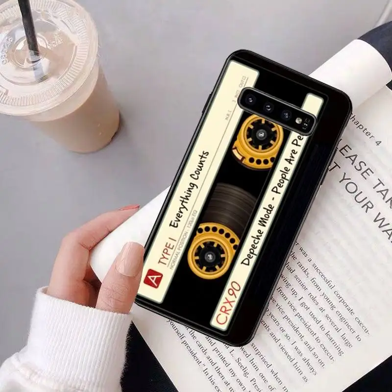 

Retro Audio Cassette Tape For Samsung Galaxy S10E S9 Cute Back Cover For Samsung J6 J8 (2018) J710 TPU Silicone Coque