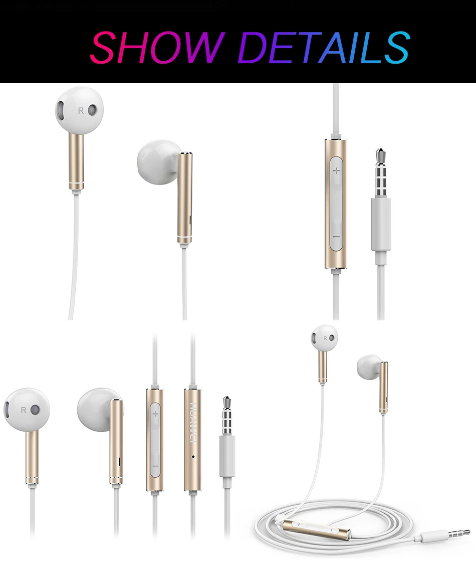 Huawei Honor Original Headset Three-button Remote Control With Microphone Half-ear Headset Original Mobile Phone Headset