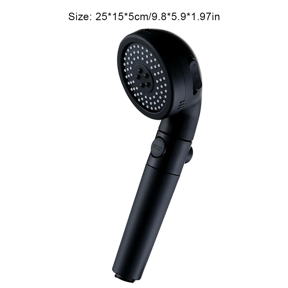 

High Quality Pressure Rainfall Shower Head Water Saving Flow Rain High Pressure Spray Nozzle Hand Hold Bathroom Accessories