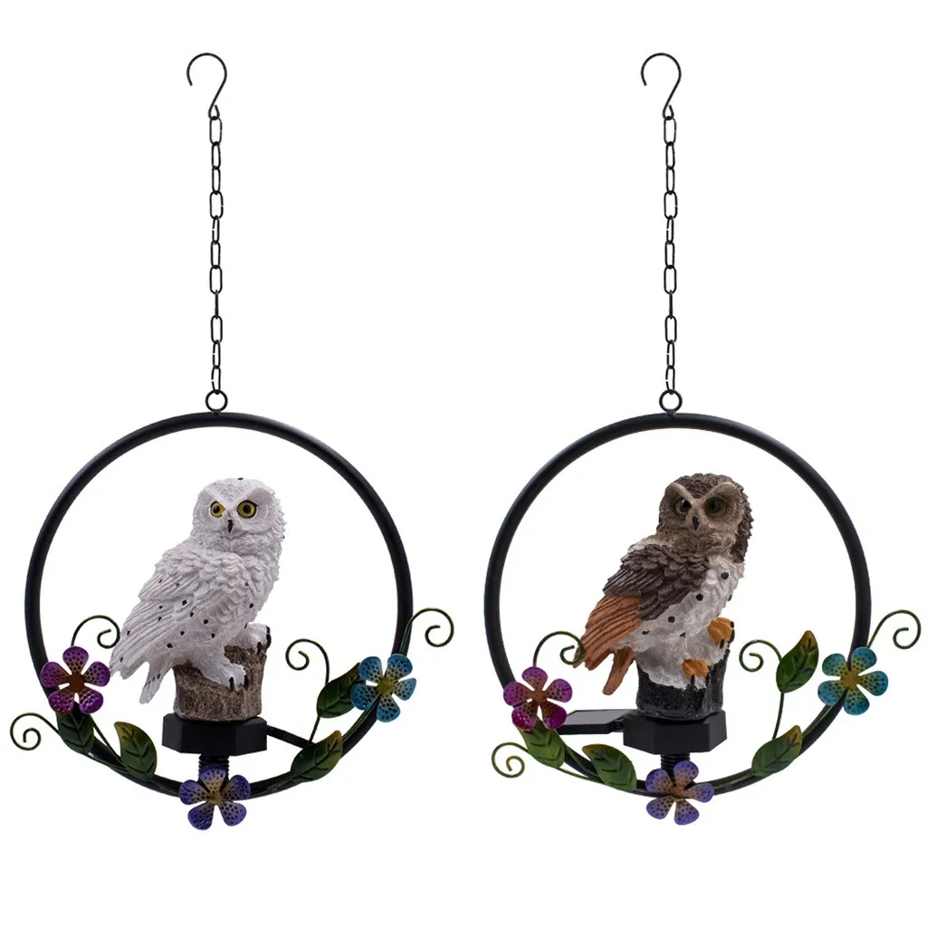 Солнечный полимерный ветряной Колокольчик в виде совы светильник 2019 Новый