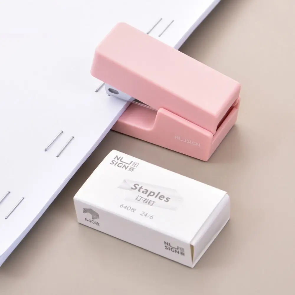 

Mini Stapler Machine With Staples 24/6 26/6 Samll Fashion Paper Stapler for Stationery Office Accessories School Supplies